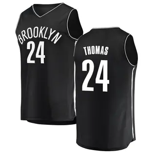 Men's Cam Thomas Brooklyn Nets Black Jersey - Icon Edition - Fast Break