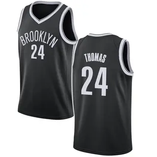 Men's Cam Thomas Brooklyn Nets Black Jersey - Icon Edition - Swingman