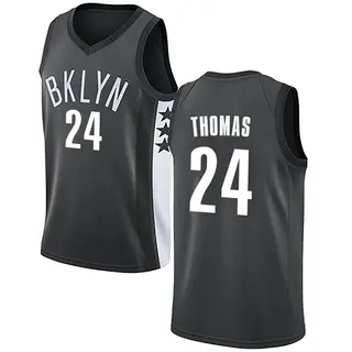 Men's Cam Thomas Brooklyn Nets Gray Jersey - Statement Edition - Swingman