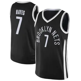 Men's Killian Hayes Brooklyn Nets Black Jersey - City Edition - Swingman