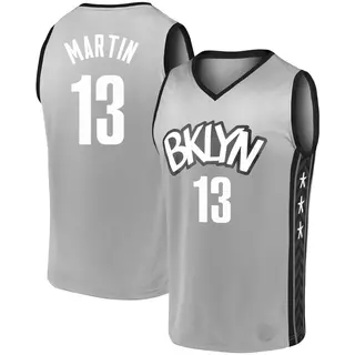 Men's Tyrese Martin Brooklyn Nets Gray 2019/20 Jersey - Statement Edition - Fast Break