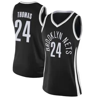 Women's Cam Thomas Brooklyn Nets Black Jersey - City Edition - Swingman