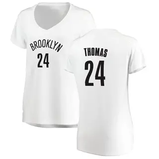 Women's Cam Thomas Brooklyn Nets White Jersey - Association Edition - Fast Break