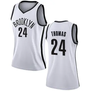 Women's Cam Thomas Brooklyn Nets White Jersey - Association Edition - Swingman