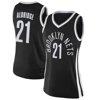 Women's LaMarcus Aldridge Brooklyn Nets Black Jersey - City Edition - Swingman