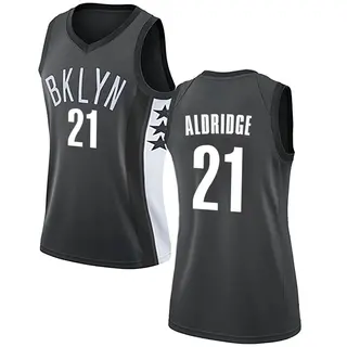 Women's LaMarcus Aldridge Brooklyn Nets Gray Jersey - Statement Edition - Swingman