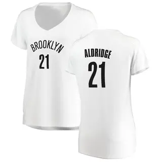 Women's LaMarcus Aldridge Brooklyn Nets White Jersey - Association Edition - Fast Break