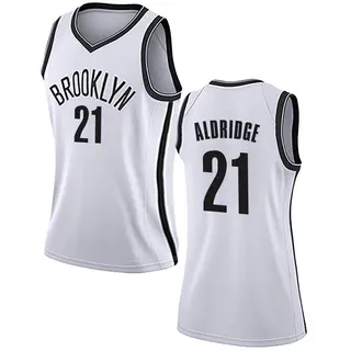 Women's LaMarcus Aldridge Brooklyn Nets White Jersey - Association Edition - Swingman