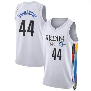 Youth Bojan Bogdanovic Brooklyn Nets White 2022/23 City Edition Jersey - Swingman