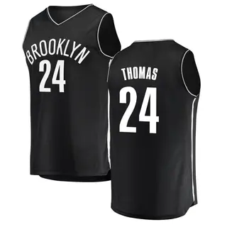 Youth Cam Thomas Brooklyn Nets Black Jersey - Icon Edition - Fast Break