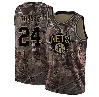 Youth Cam Thomas Brooklyn Nets Camo Realtree Collection Jersey - Swingman