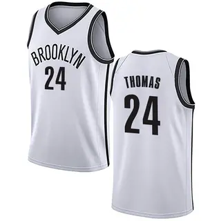 Youth Cam Thomas Brooklyn Nets White Jersey - Association Edition - Swingman