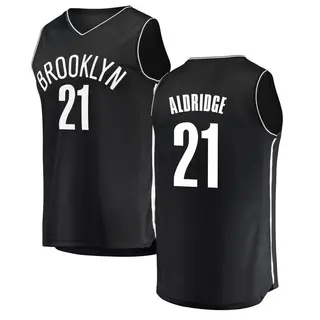 Youth LaMarcus Aldridge Brooklyn Nets Black Jersey - Icon Edition - Fast Break