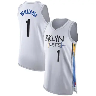 Youth Ziaire Williams Brooklyn Nets White 2022/23 City Edition Jersey - Authentic